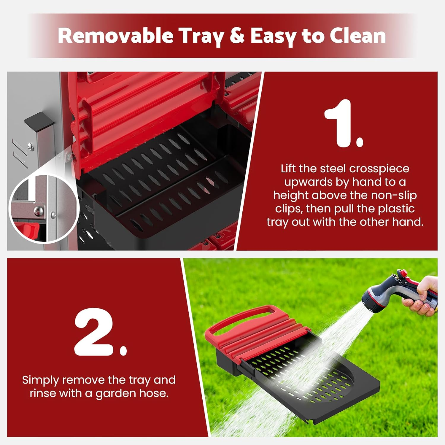 Advwin Chicken Nesting Box, 10 Compartment Galvanized Steel Chicken Laying Boxes, Nesting Boxes for Chickens, Easy Egg Collection for Chicken Coop, Backyard, Farms image number 3