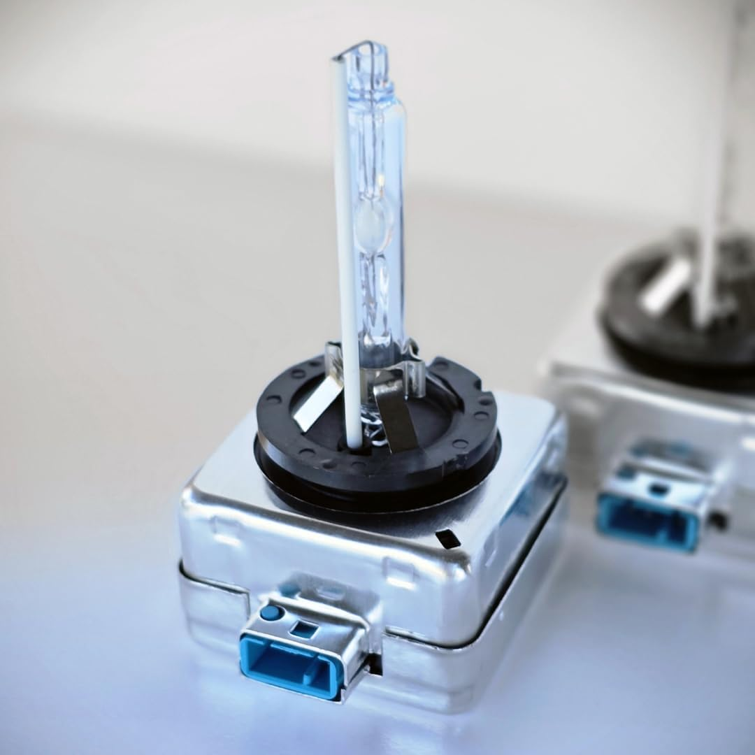 Premium D8S HID Xenon Headlight Bulbs (Pair) &ndash; 6000K Pure White, 25W/42V (+50% Brighter than Original Equipment) &ndash; OEM Replacement with German UV Quartz Burners &ndash; 3-Year Warranty image number 1