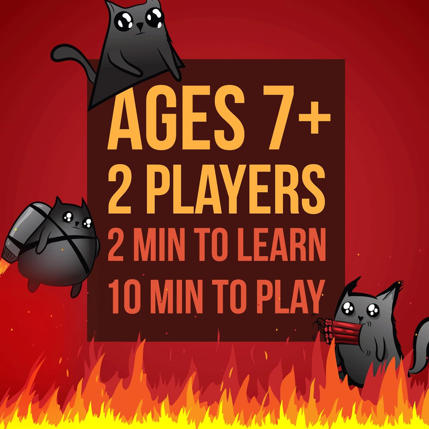 Exploding Kittens Original 2 Player Edition - Hilarious Games for Family Game Night - Funny Card Games for Ages 7 and up - 56 Cards image number 4