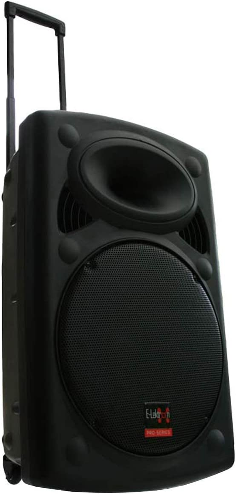 E-Lektron EL38-M 15 Inch Mobile PA Sound System Bluetooth Battery Recoding MP3 USB SD Incl. 2 Wireless Microphones 900W Karaoke Sound System with Stand image number 3