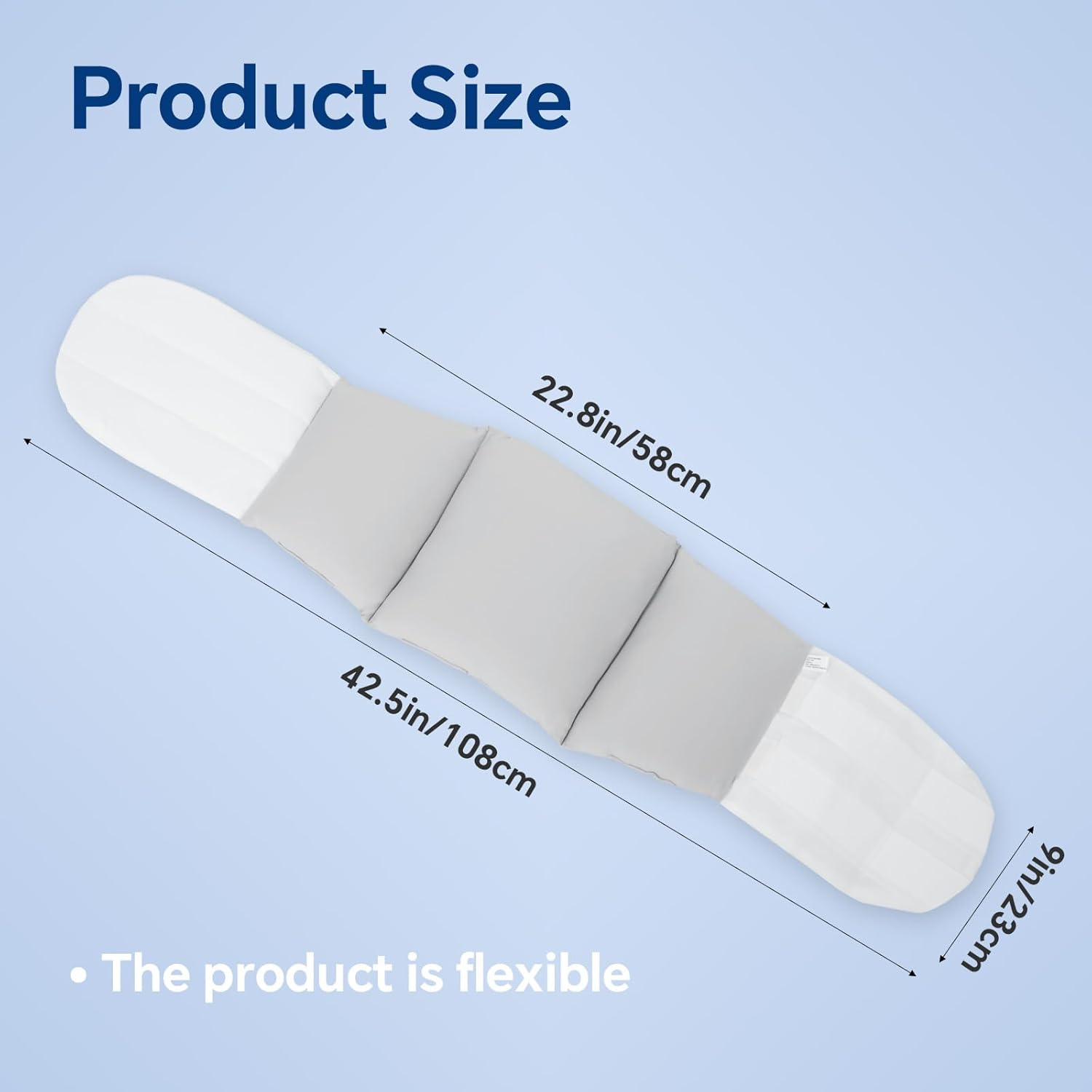 DAWNTREES Adjustable Lumbar Support Pillow,Ice Cotton Lumbar Pillow for Sleeping Back Support Pillow for Lower Back Pain Relief, Back Pillow for Sleeping, Lumbar Support Pillow for Bed image number 1