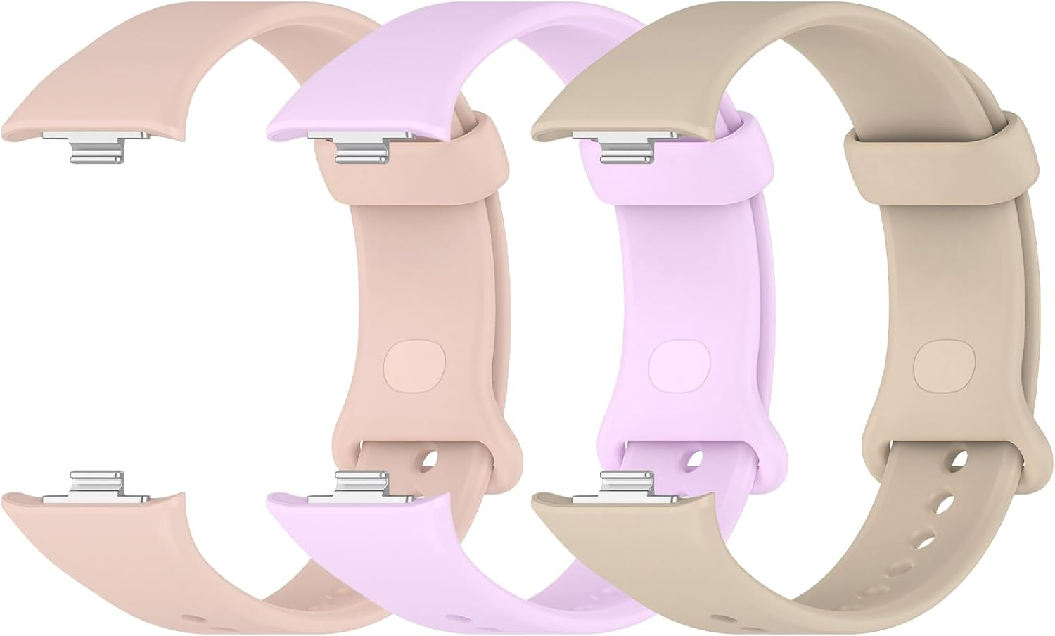 Xisair 3 Silicone Wristbands Compatible with Xiaomi Smart Band 9 Pro and Xiaomi Smart Band 8 Pro Sports Wristband, Silicone, Breathable, Soft and Comfortable Replacement Bands Suitable for Miband 9 - Black  Navy  Fir Green image number 2