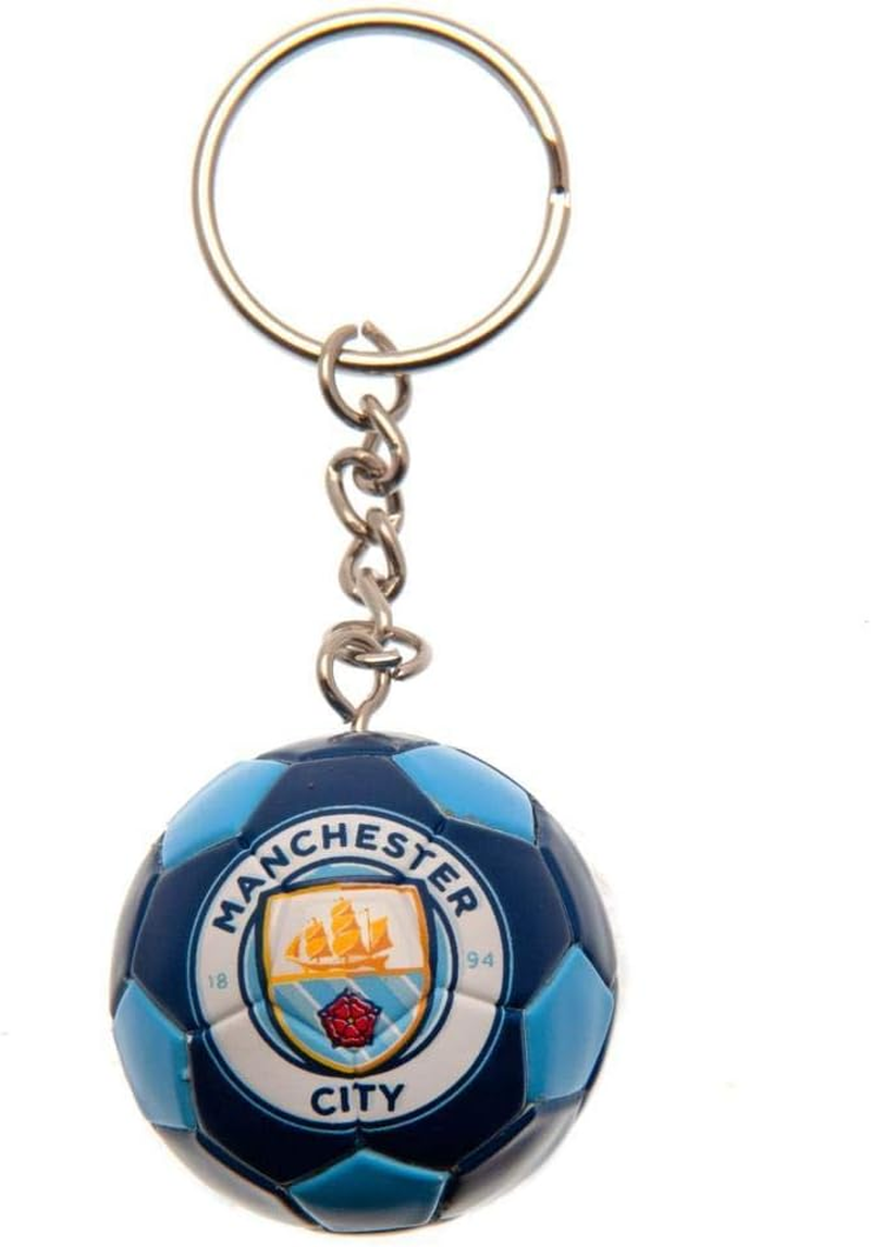 Manchester City FC Football Keyring image number 2
