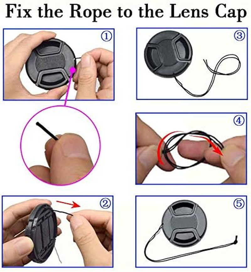 40.5Mm Lens Cap for Sony E-Mount 16-50Mm F3.5-5.6 Lens for Sony Alpha A6500 A6400 A6300 A6000 A5100 A5000 Camera, ULBTER Lens Cap & Lens Cover Keeper Leash -3