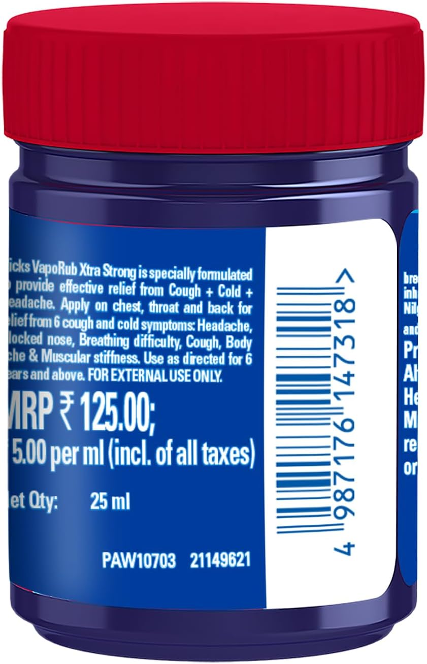Vicks Vaporub Xtra Strong, 25 Ml image number 2