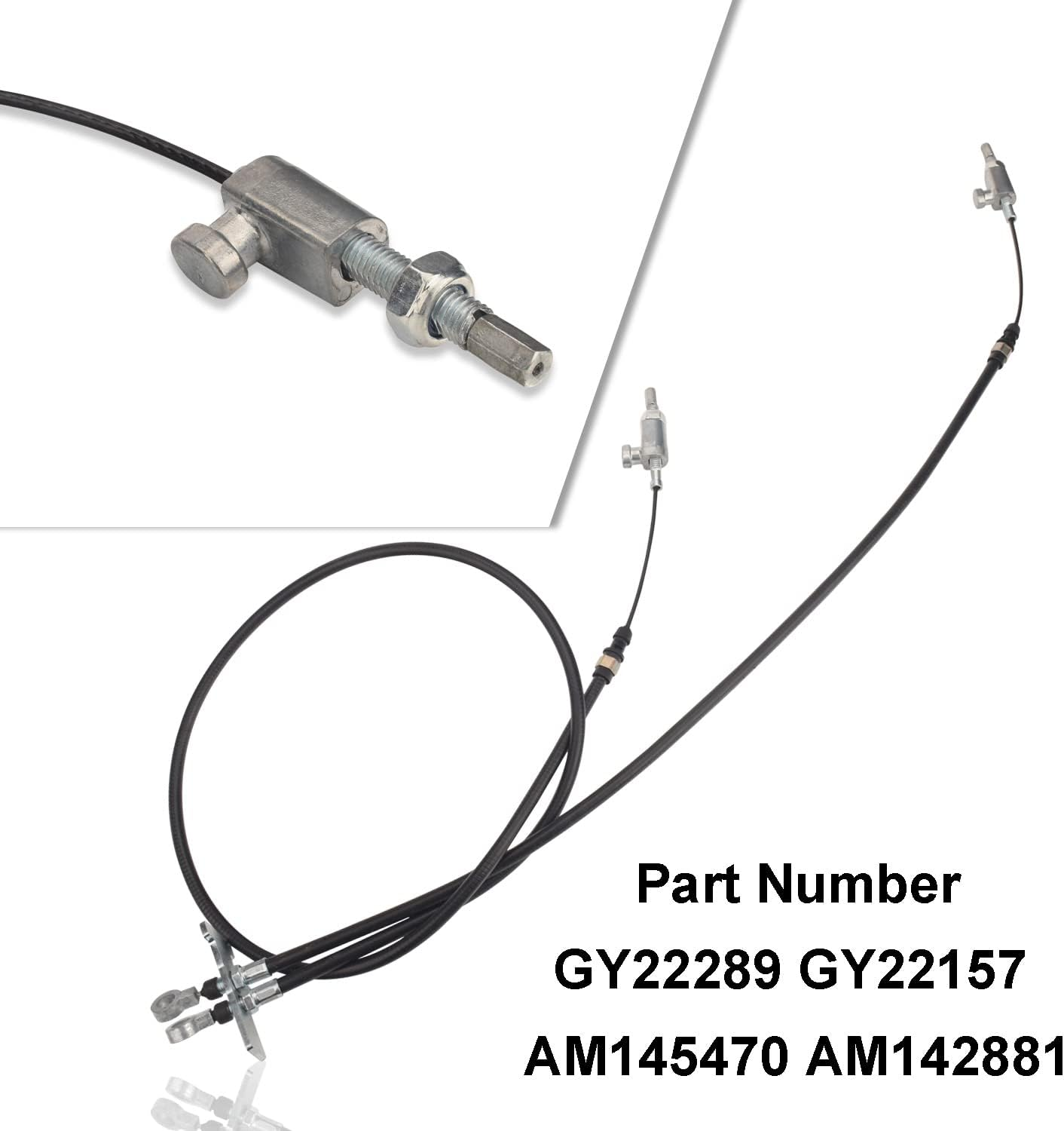 GY22289 Mower Deck Lift Cable Compatible with John Deere Z235 Z255 Eztrak Series Lawn Mowers, Replace GY22157 AM145470 AM142881 image number 5