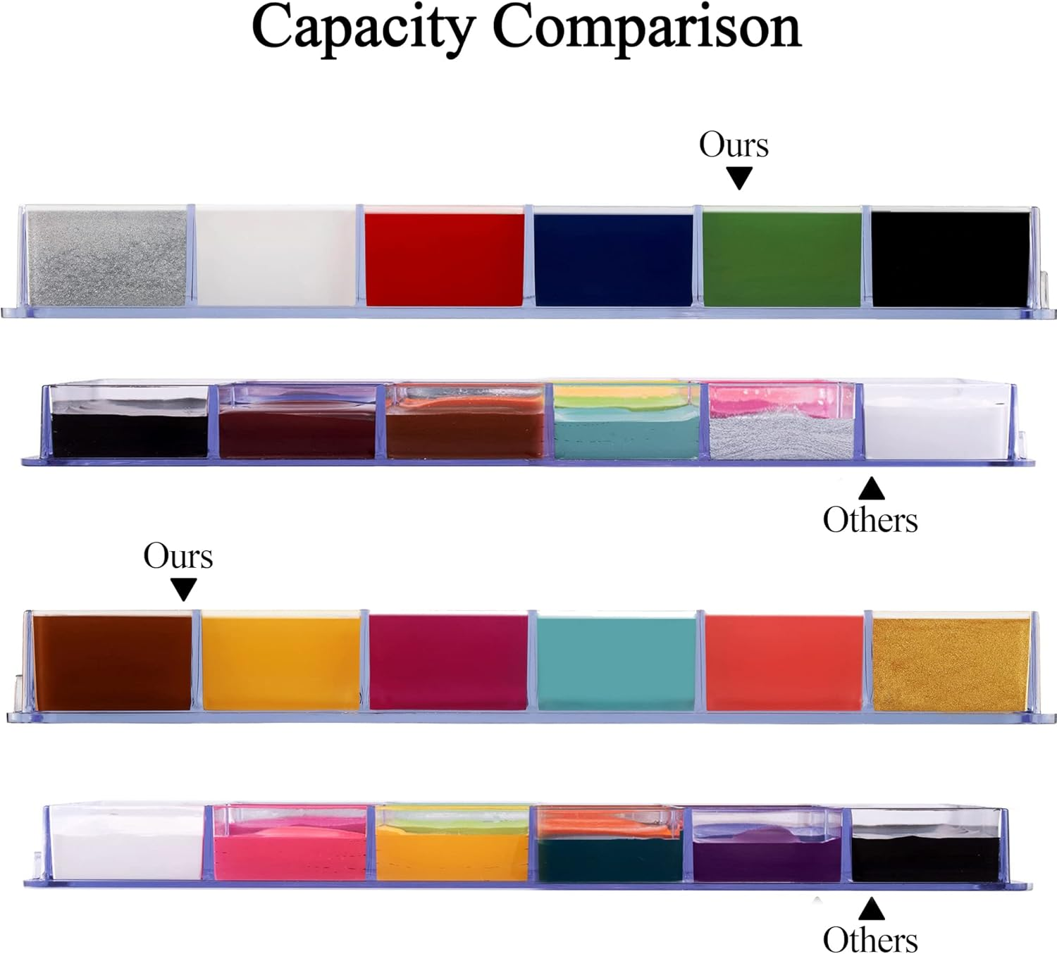 Ccbeauty Professional Face Paint Oil Body Painting Art Party Fancy Make up + Brushes Set (12 Deep Color+Brushes) image number 6