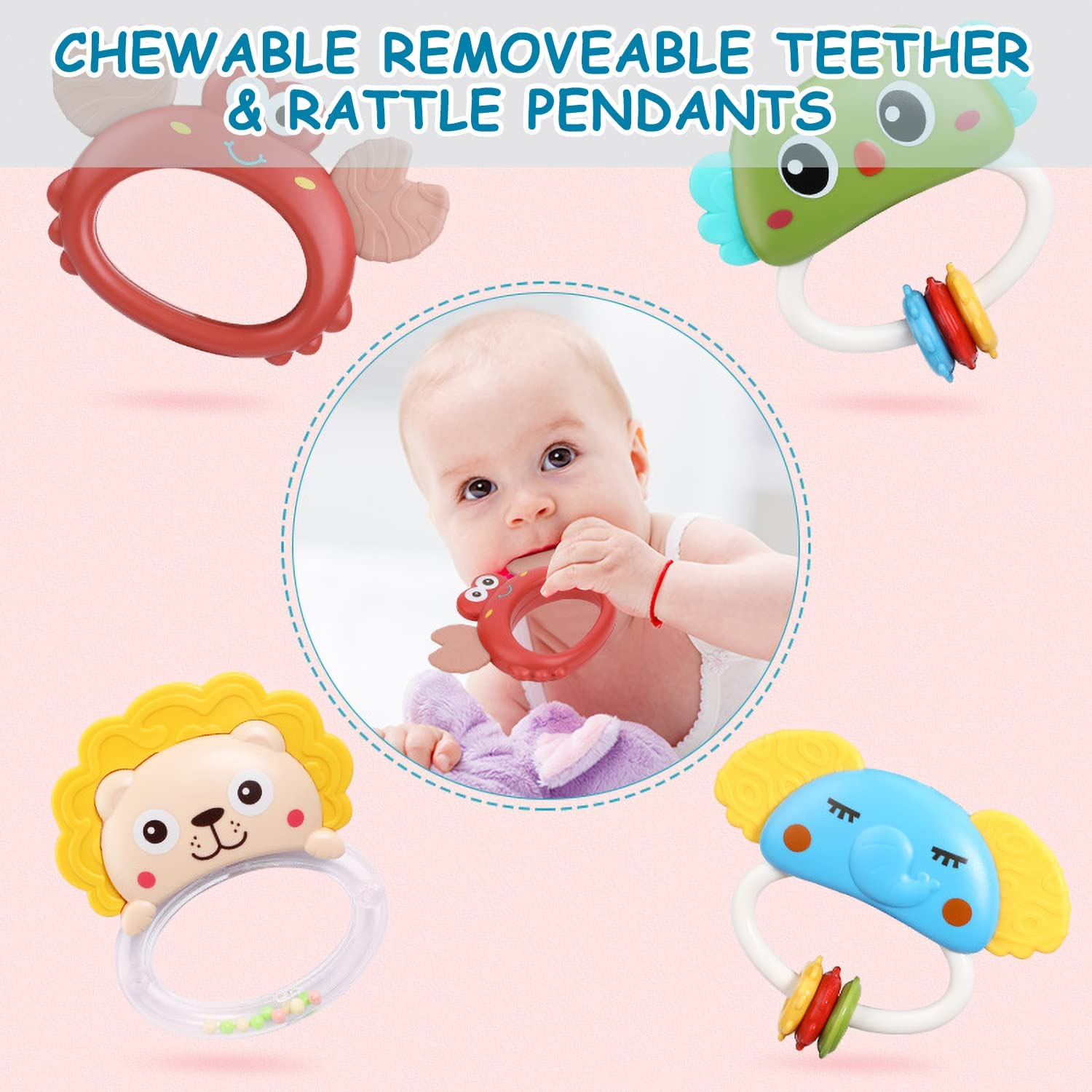 MECOS Crib Mobile for Baby with Projector and Lights Baby Musical Crib Mobile, Remote Control Baby Crib Toys for Boys Girls image number 2