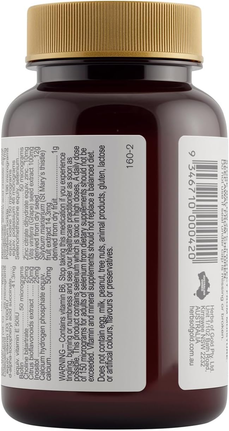 Herbs of Gold Women'S Multi plus Grapeseed 12000, 30 Count