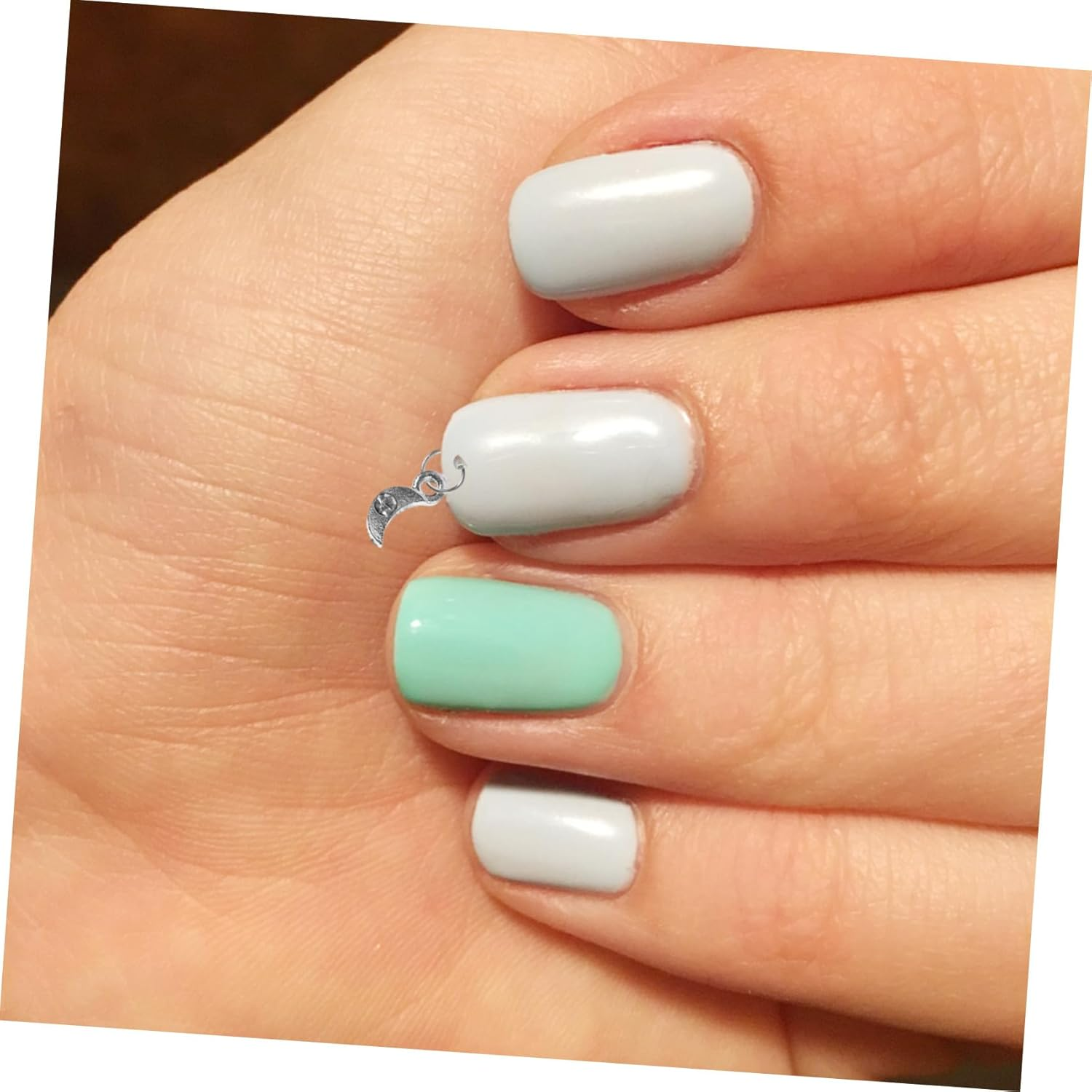 GRADENEVE 2 Sets Silver Manicure Charms Nail Art Accessories DIY Decoration for Home Salon Use Versatile Nail Supplies image number 6