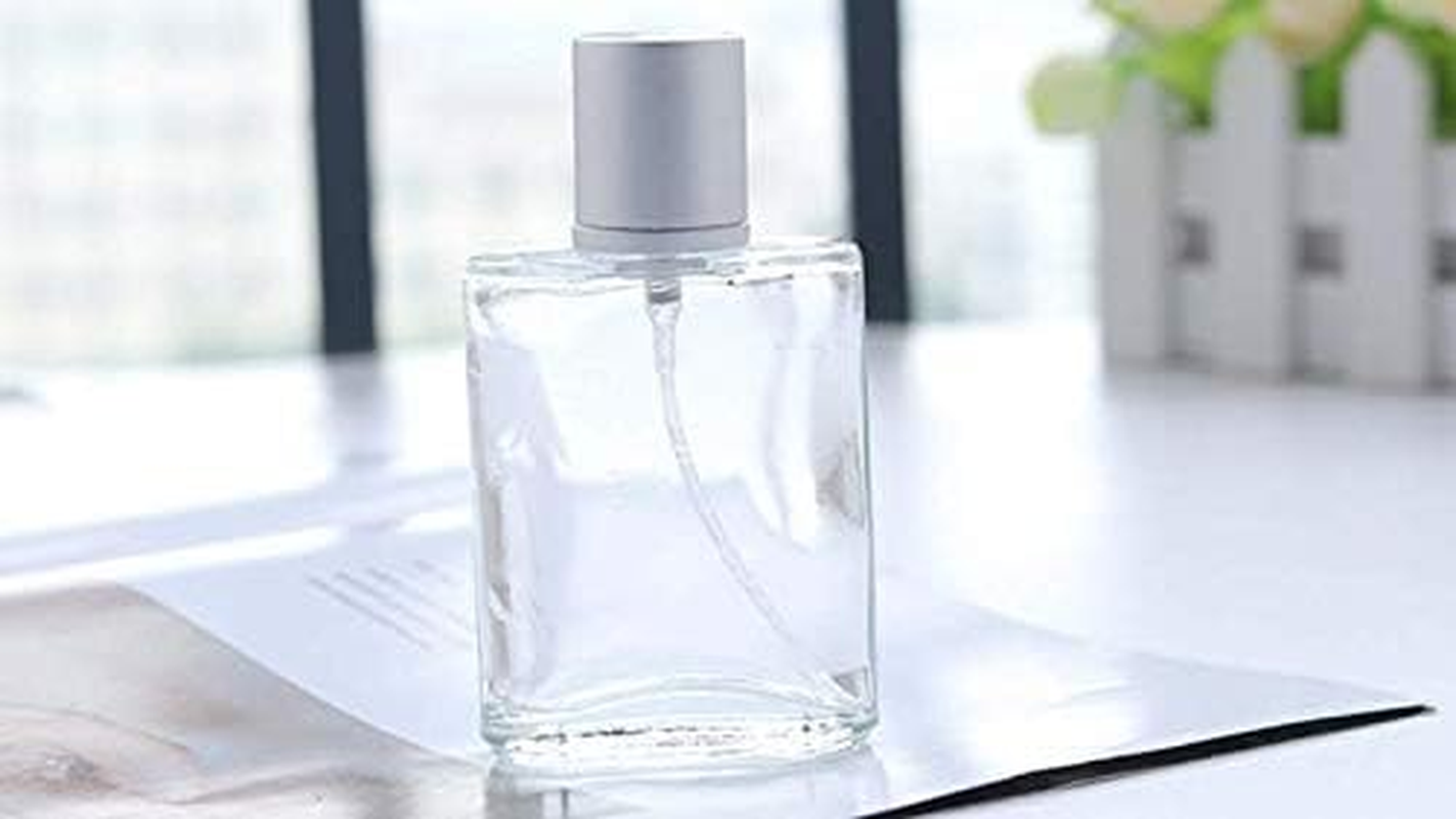 Empty Glass Perfume Spray Bottle Atomizer Refillable Clear Glass (50Ml)