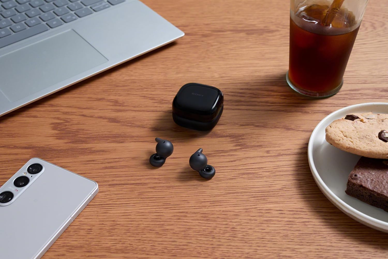 Sony Linkbuds Open True Wireless Earbuds, Black - Black image number 5