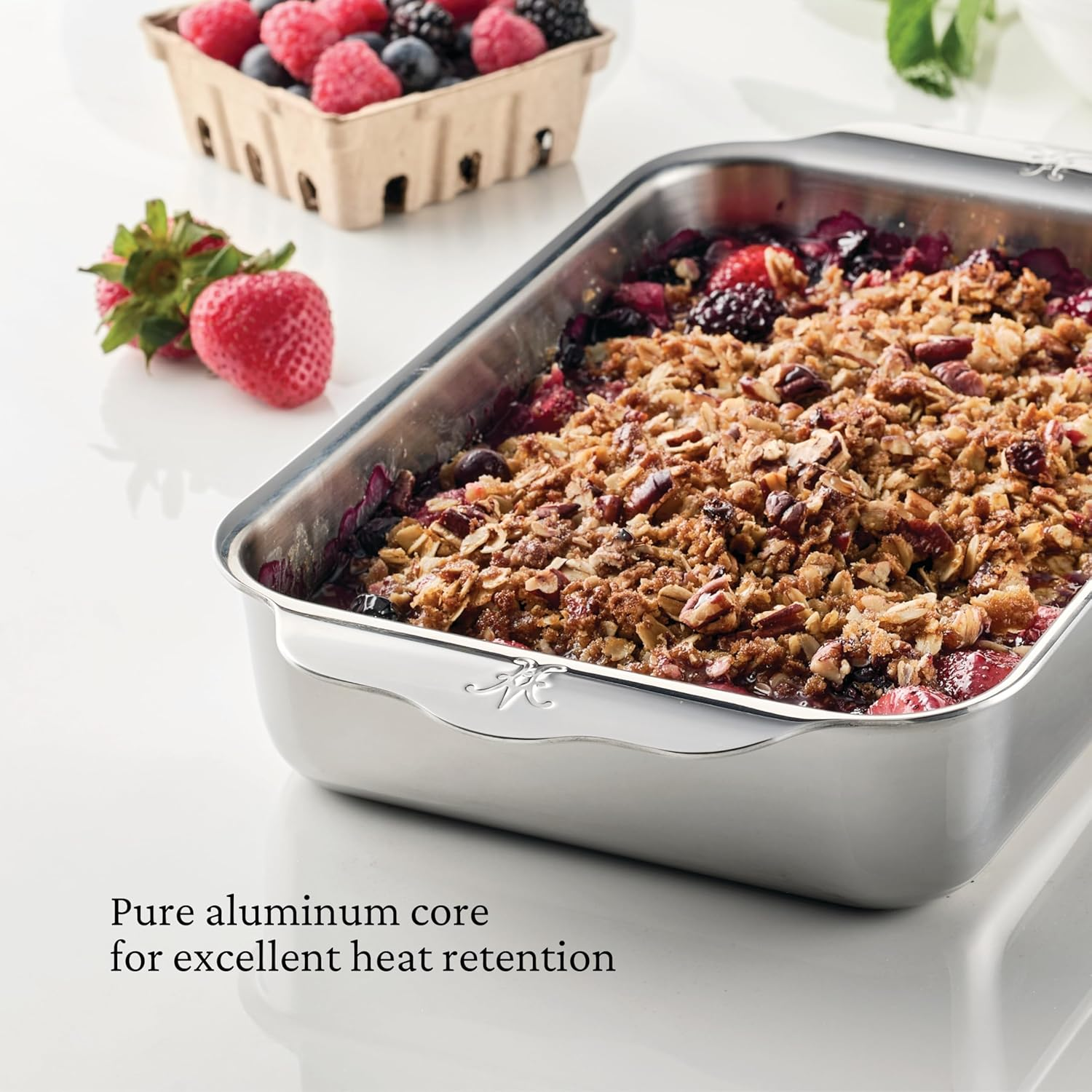 Hestan Ovenbond Provisions - Tri-Ply Stainless Steel Small Rectangular Baking Pan (10 X 7) image number 4