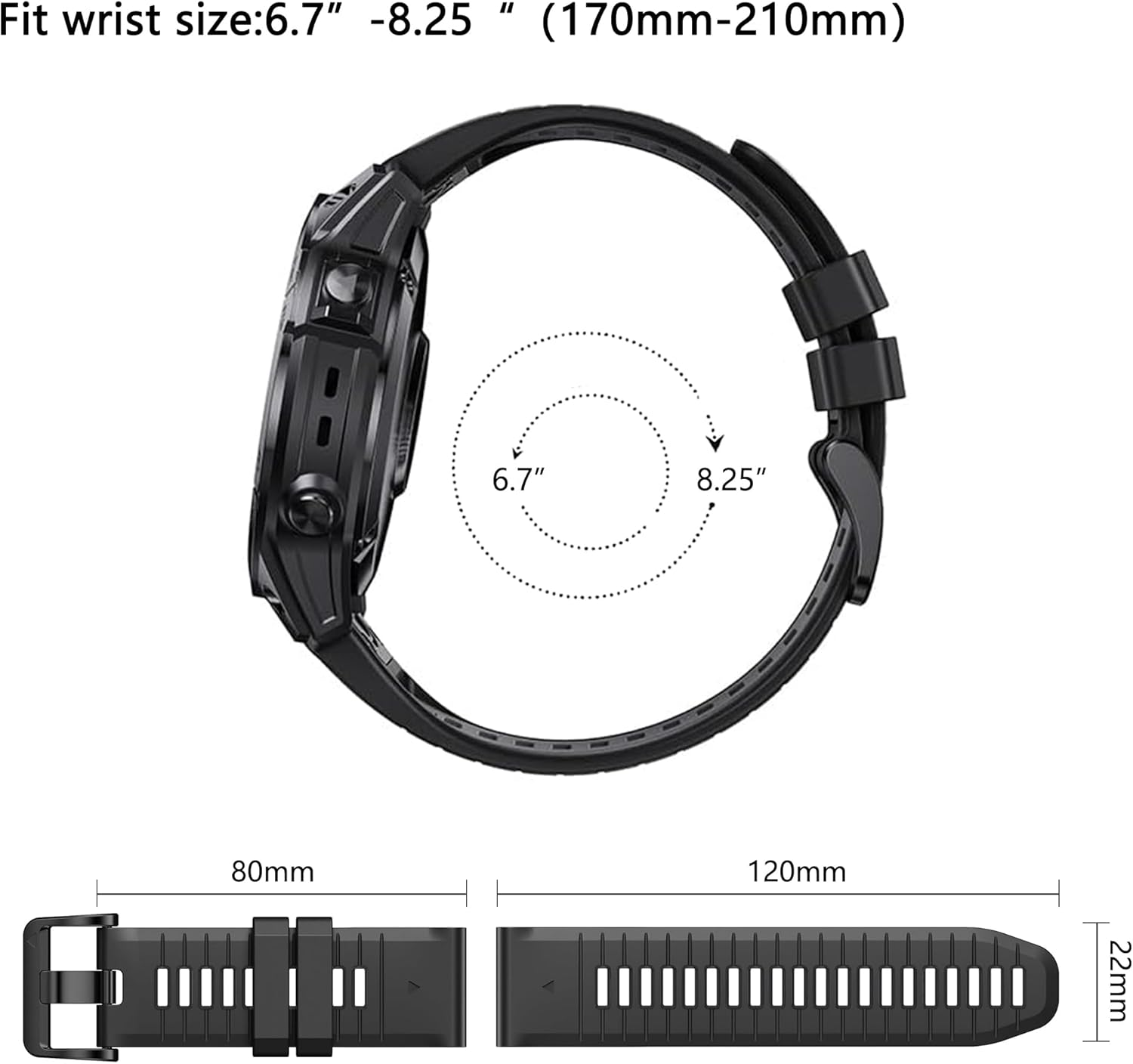 JIAMEER Quick Fit Watch Band for Fenix 8 47Mm/Fenix 6 / Fenix 7 / Fenix 5,22Mm Silicone Strap for Garmin Fenix 7 Solar/Fenix 6 Pro/Fenix 6 Solar/Fenix 5 Plus/Epix Gen 2/Forerunner 935/945,Easy-Fit Watch Strap - 01-Fog Gray Orange image number 7