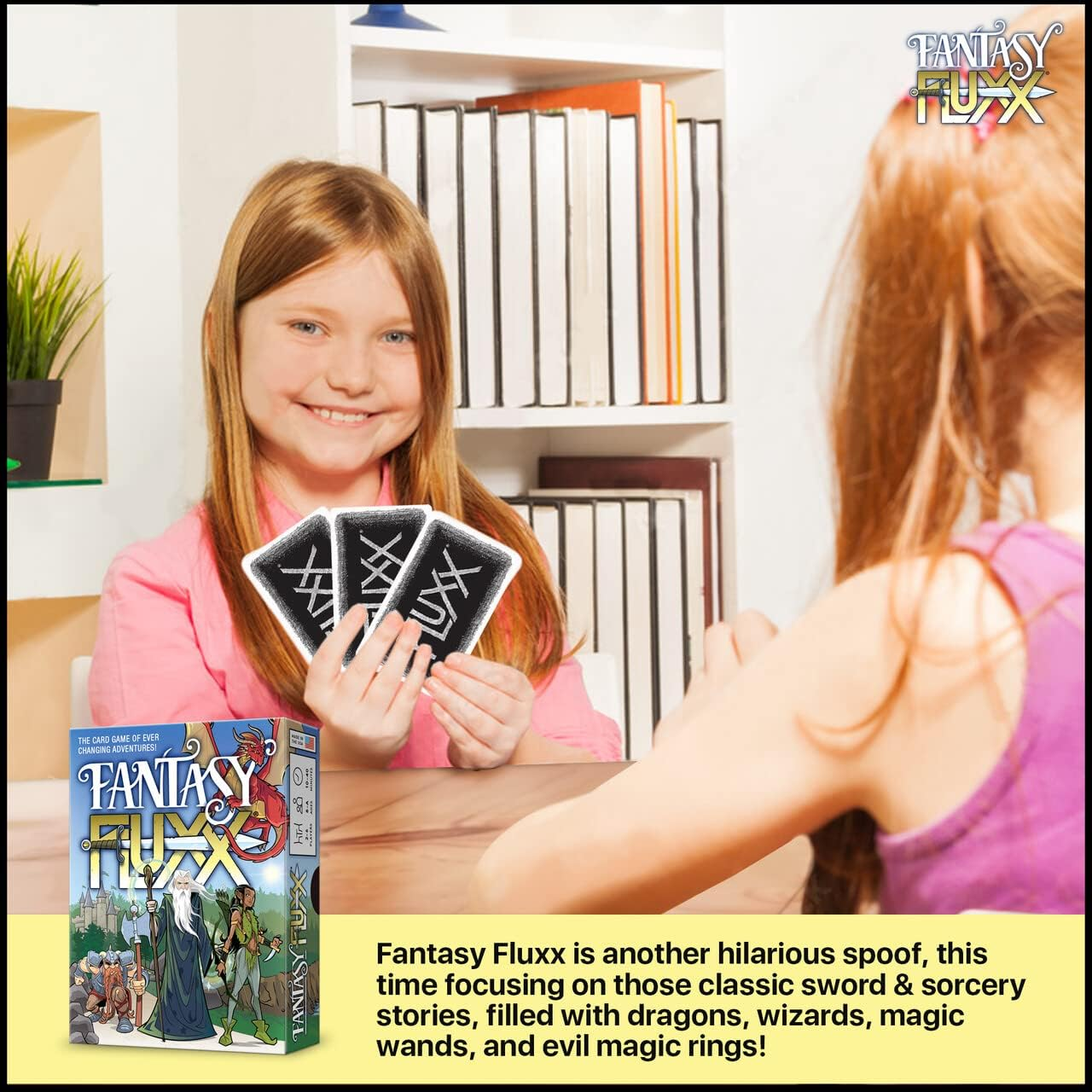 Looney Labs Fantasy Fluxx Card Game, Multicolour, 1 image number 1