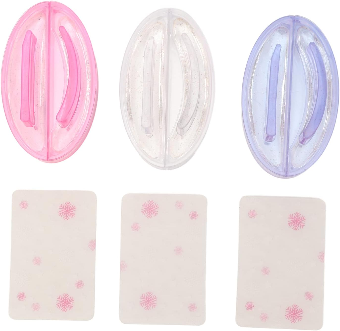 3PCS Nail Art Stamper Set, Silicone Nail Stamper Set Various Patterns Soft Manicure Stamping Tools Nails Art Template Tools for DIY Nail Salon for Nail Art Manicure image number 3