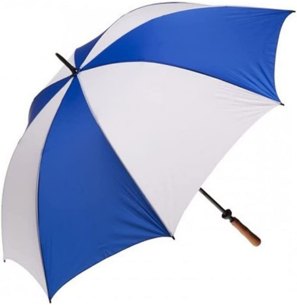 Clifton Traditional Golf with Wood Handle, Royal Blue and White
