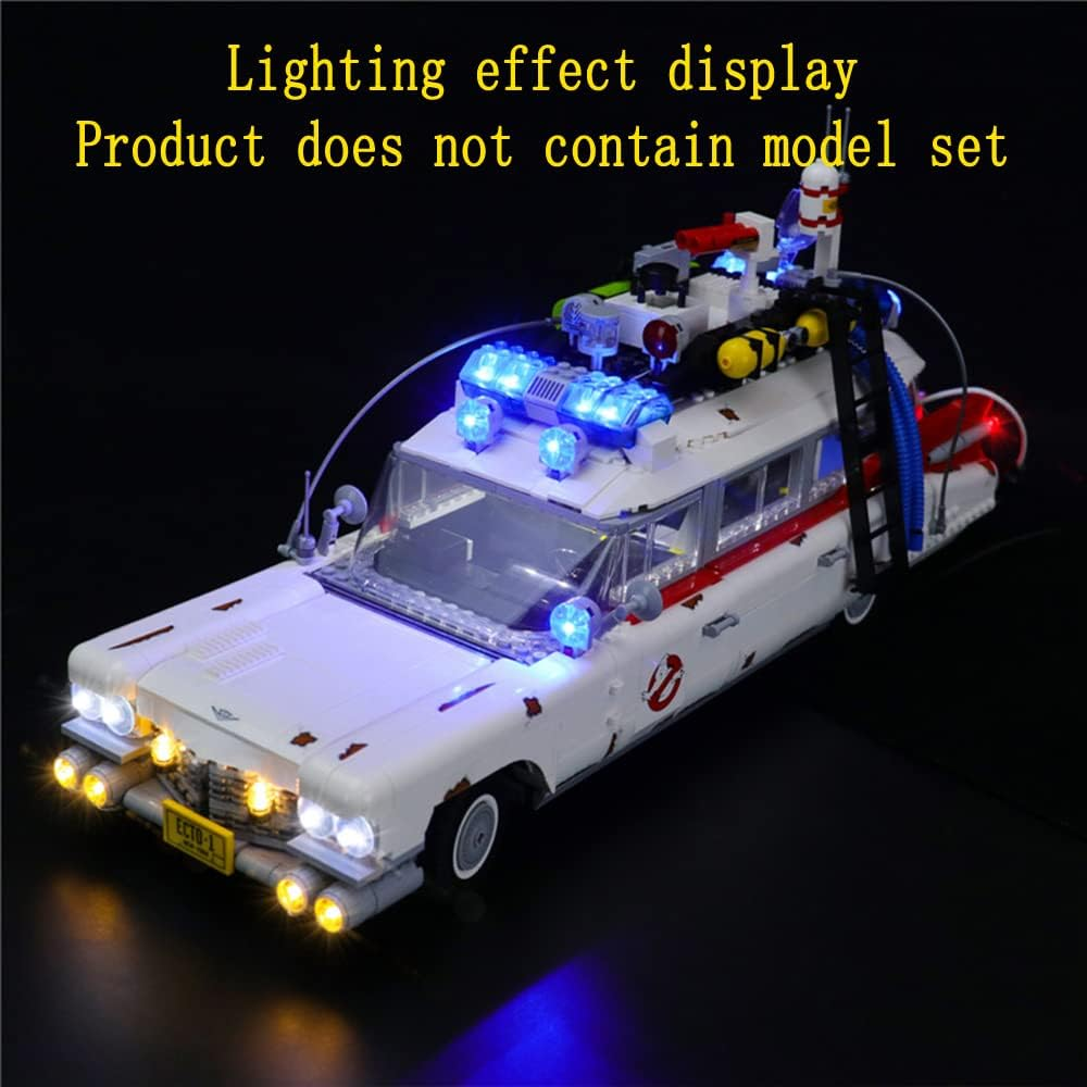 GEAMENT LED Light Kit Compatible with  Ghostbusters ECTO-1 - Lighting Set for Creator 10274 Building Model ( Set Not Included) image number 2