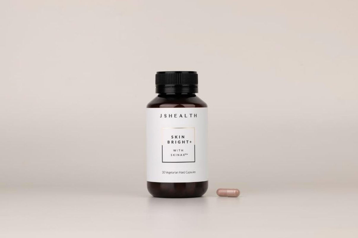 Jshealth Vitamins Skin Bright+ Formula | Skin Supplement with Zinc | Vitamin C Nicotinamide Grape Seed | Collagen Formation | Skin Hydration | (30 Capsules) image number 6