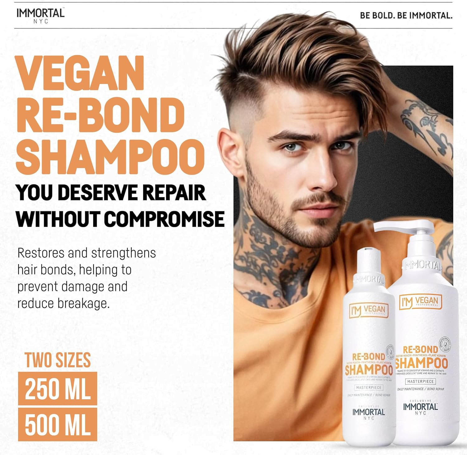 Immortal NYC I M Vegan Re-Bond Shampoo 500Ml image number 6