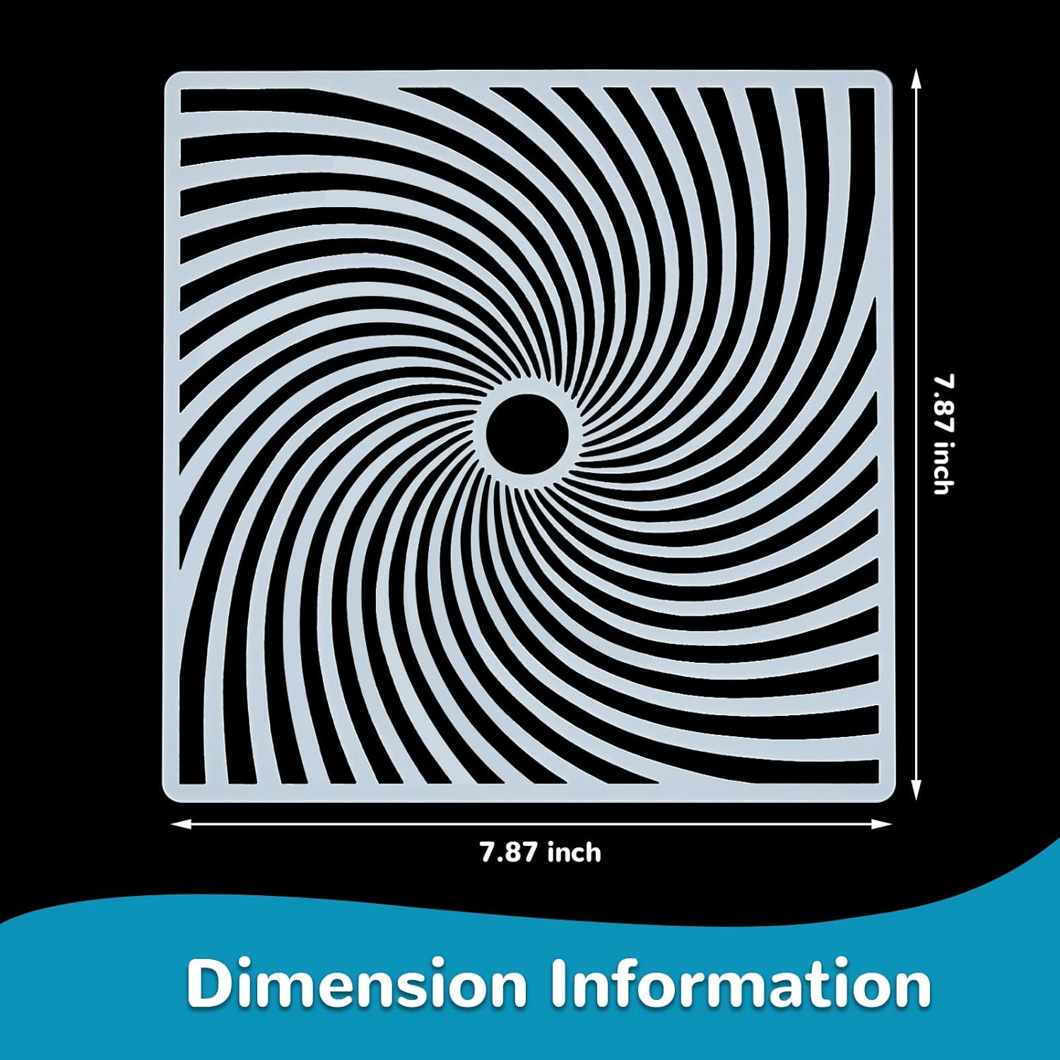 36 Pieces Geometric Stencils Painting Templates Mandala Art Drawing Stencil Templates for Scrapbooking Cookie Tile Furniture Wall Floor Decor Drawing Tracing DIY Art Supplies (7.87 X 7.87 Inches) image number 3