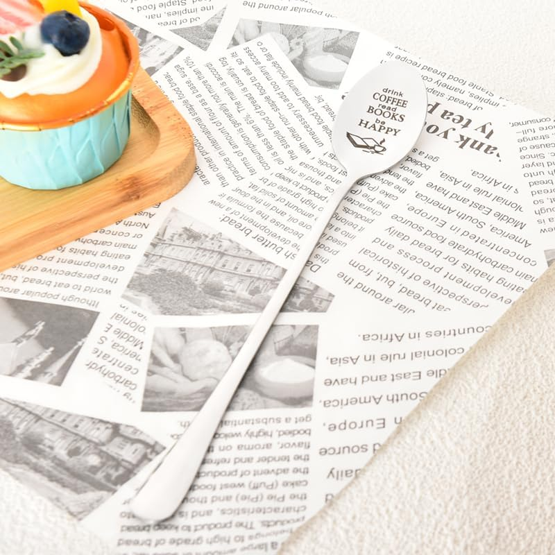 Coffee Reading Gifts for Women Men Coffee Lover Gifts Spoon Birthday Gifts for Reader Bookworm Book Lovers Gifts for Student Teacher Drink Coffee Read Books Be Happy Spoons