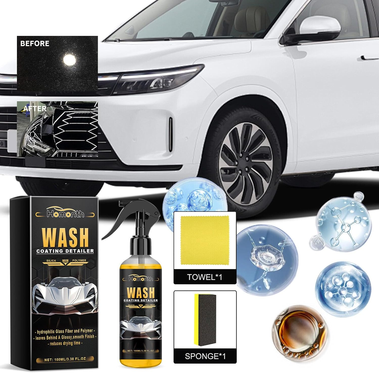 Tootoo Car Foam Cleaner Decontamination Maintenance Brightening Multi-Purpose Cleaner (1) image number 5