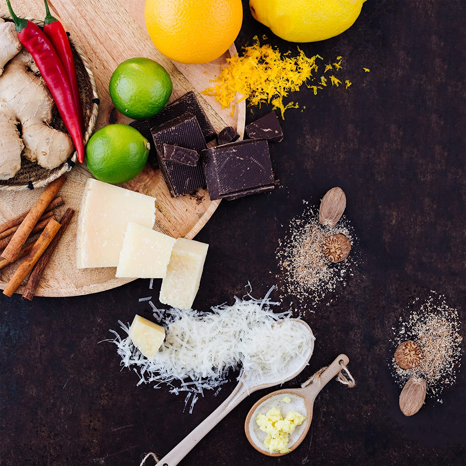 Microplane Black Sheep Zester - Ultra-Sharp Stainless Steel Blade, Ideal for Zesting Citrus, Grating Hard Cheeses, Shaving Chocolate, & More, Non-Slip Rubber Foot, PVD Coating, Dishwasher Safe image number 6