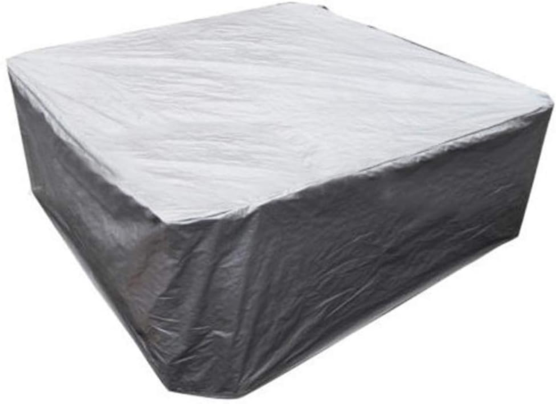 FLR 79&rdquo;L X 79&rdquo;D X 33&rdquo;H Hot Tub Cover Outdoor SPA Covers Swimming Pool Waterproof Dust Proof Cover (Silver, 94X94X10 Inch) image number 2