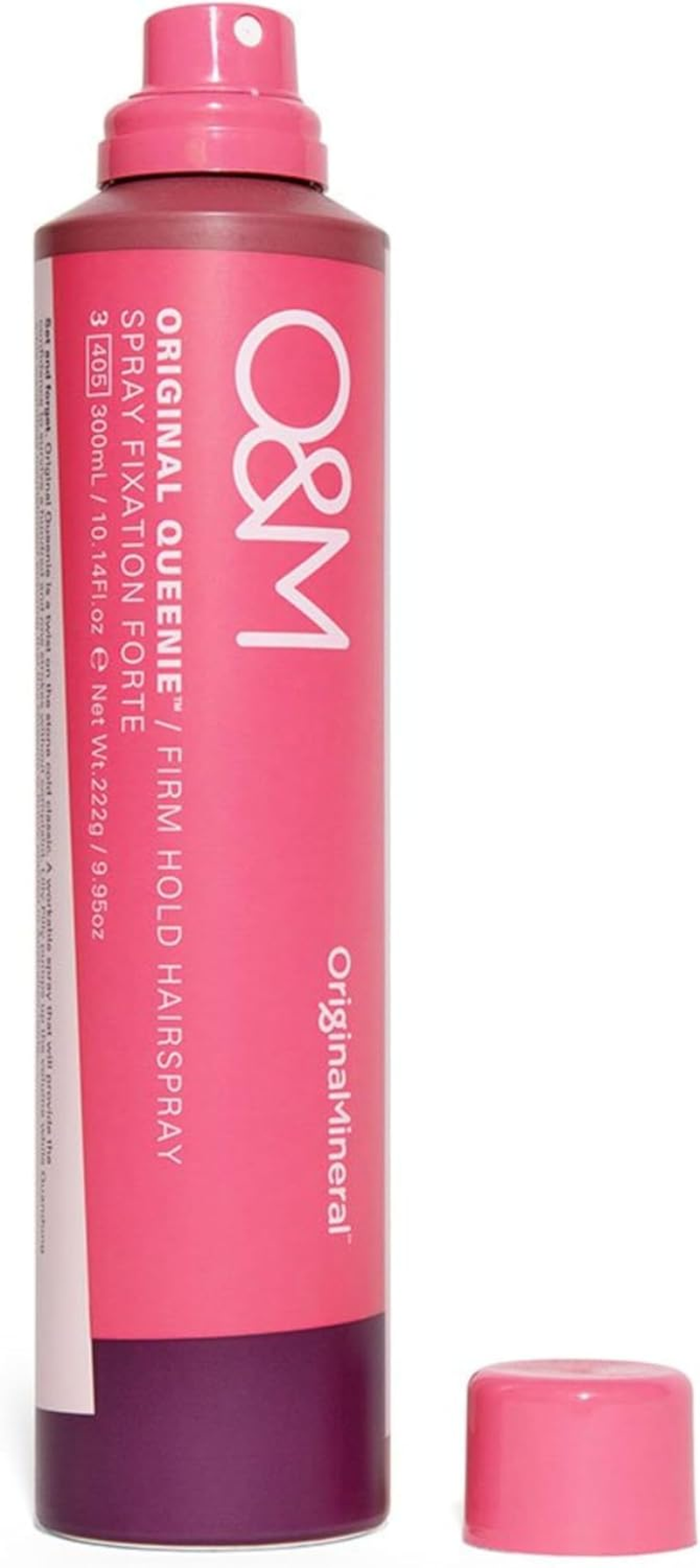 O&M Original Queenie Firm Hold Hairspray - 300Ml - Clean from Sulfates, Parabens, Silicones, MIT, Phthalates, Triclosan, Propylene Glycol & Gluten, PETA Certified Vegan & Cruelty Free image number 3