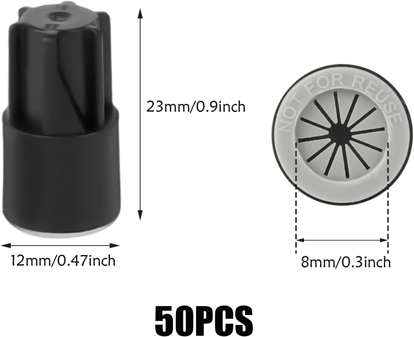 50Pcs Waterproof Wire Electrical Connectors,Outdoor Sealed Wire Connectors,Landscape Wire Connectors,Electrical Nut Caps for Sprinkler Landscape Light Irrigation Valves (Black) image number 5