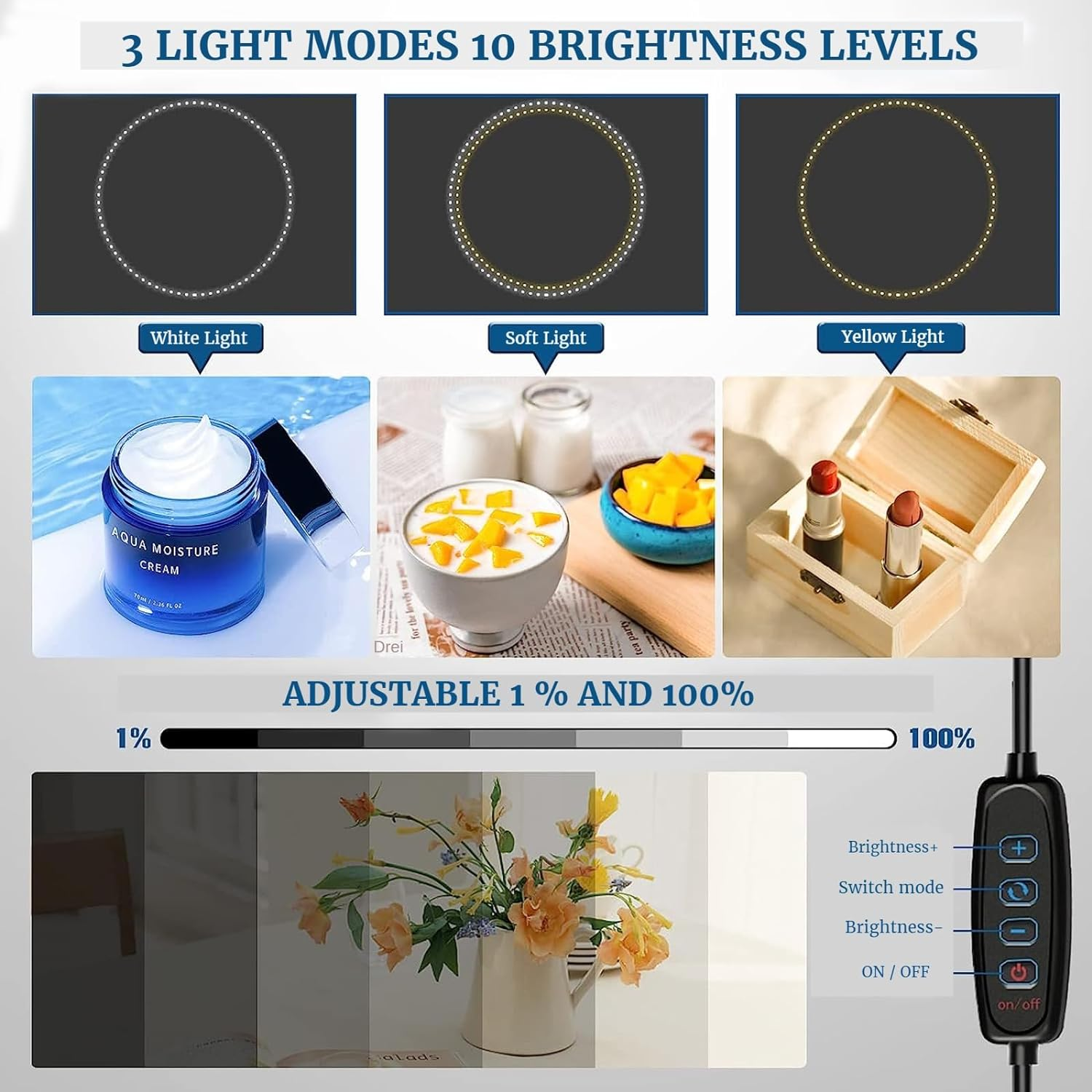 Portable Photo Studio Light Box, PULUZ 16"X16" Professional Dimmable Shooting Tent Kit with 160 Leds Lights & 6 Kinds Double-Sided Color Backgrounds for Product Photography image number 6