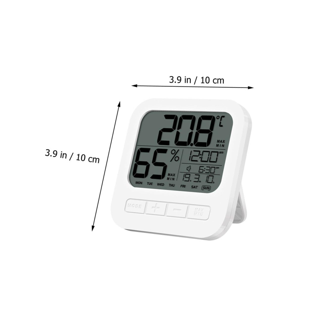 High Precision Digital Hygrometer Indoor Thermometer with Temperature and Humidity Monitor Maximum and Minimum Records Climate Indicator for Home and Nursery Use image number 2