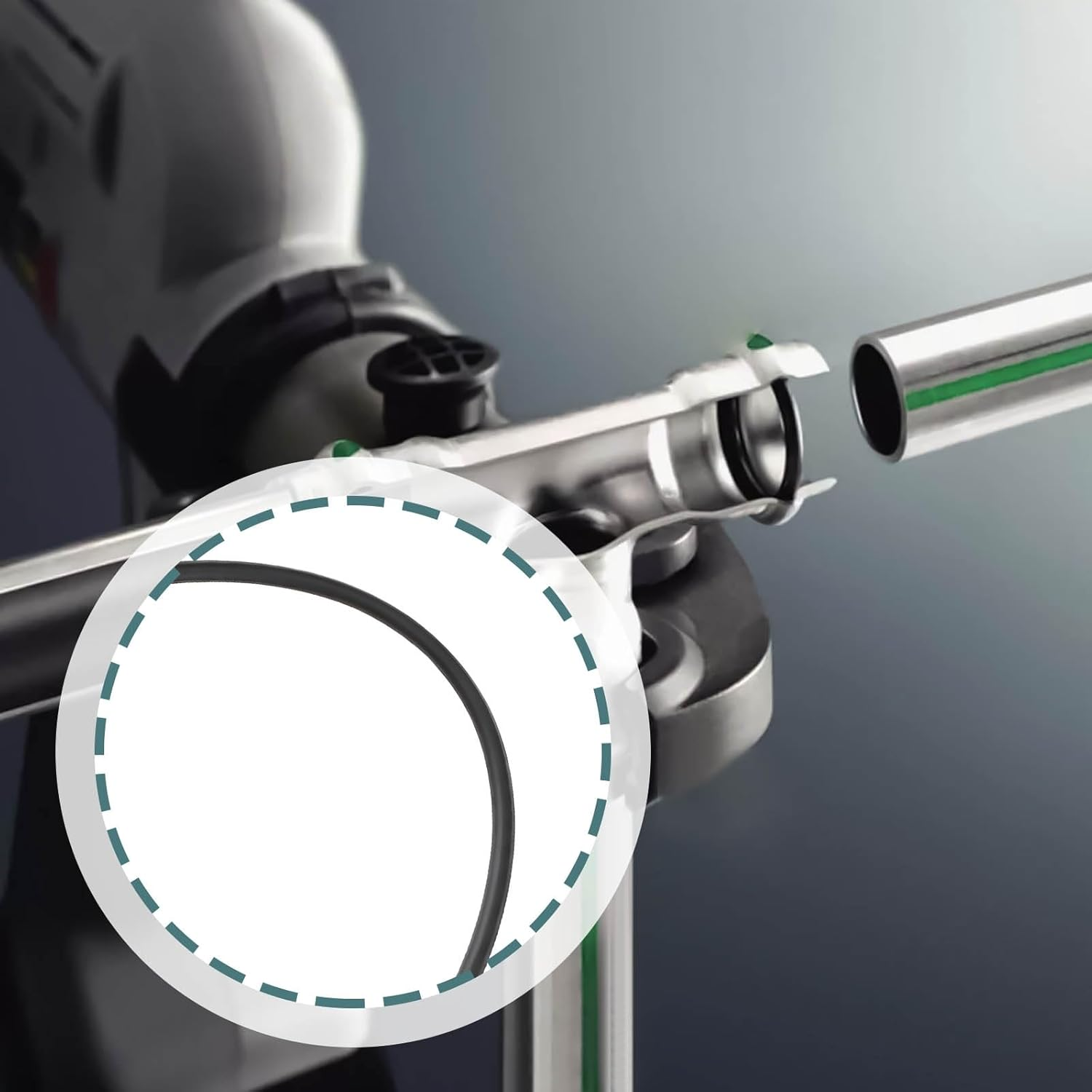 10 Pcs Drain Pipe Bend Joint Sealing O-Ring Nitrile Rubber 42X40X1Mm Fit for 1 1/2 Inch / 40Mm Joints image number 6