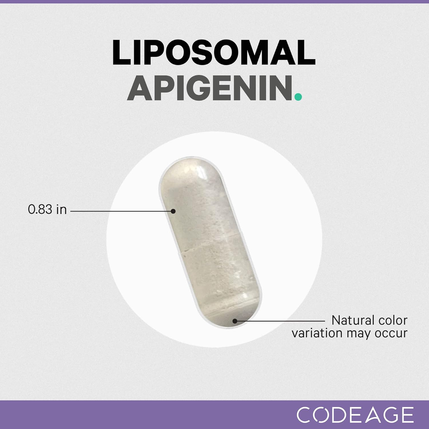Codeage Liposomal Apigenin Supplement, 3-Month Supply, Daily Flavonoid Chamomile Extract, Liposomal Phospholipid Complex, Non-Gmo Sunflower Oil, Phosphatidylcholine Vegan Blend, Gluten-Free, 90 Count