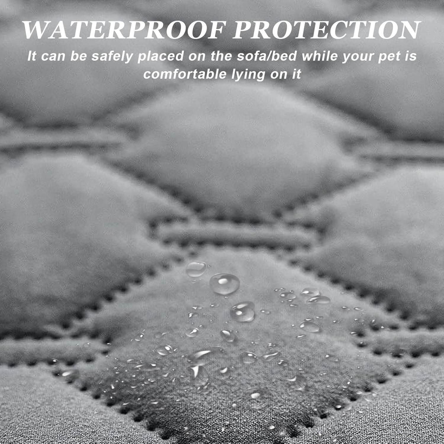 Nizirioo Waterproof Dog Blanket, 130 X 200 Cm, Waterproof Pet Blanket, Waterproof Blanket, Reversible Scratch-Resistant Protective Blanket for Dogs, Pets, Cats (Dark Grey) image number 5