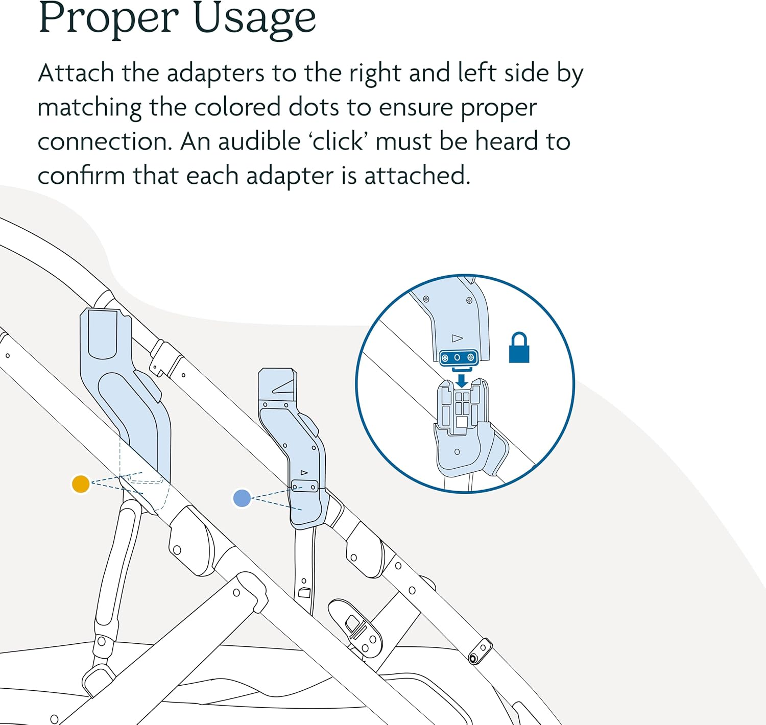 Uppababy Maxi COSI Vista/Alta/Cruz Car Seat Upper Adapter