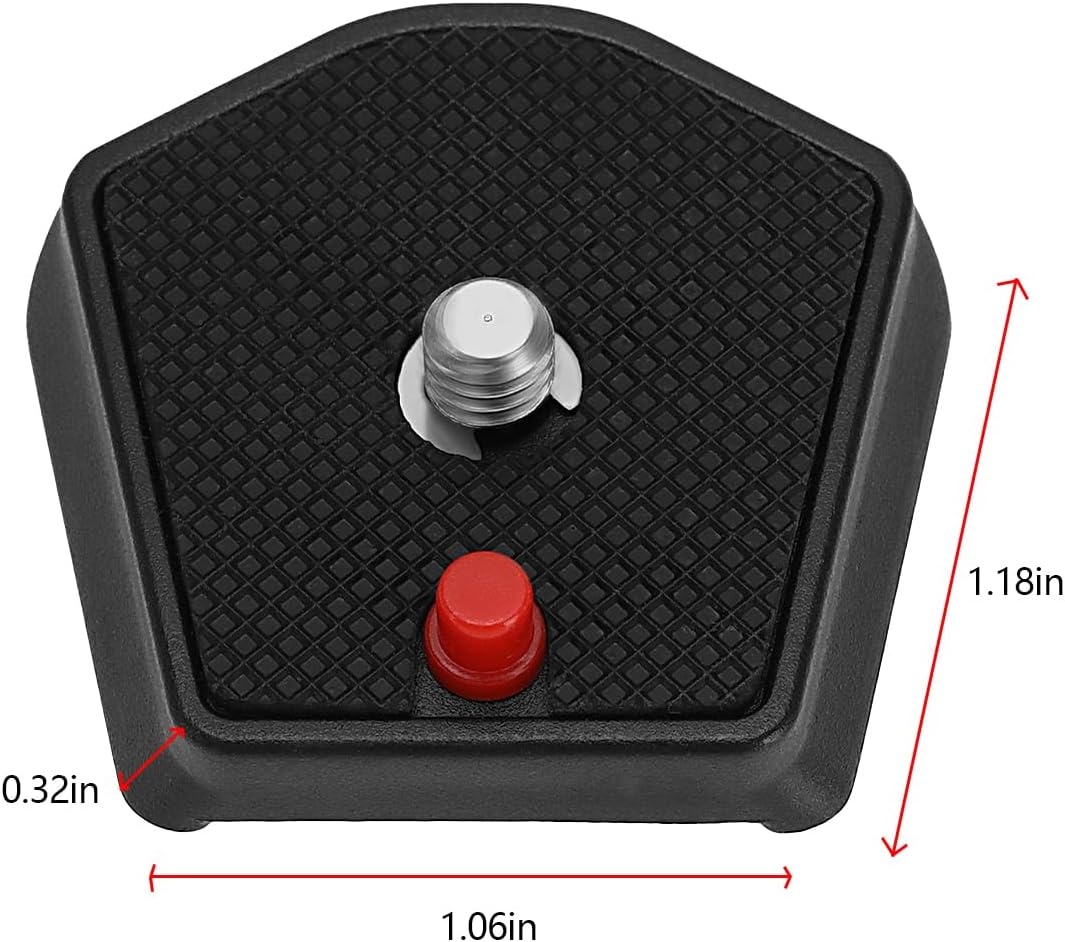 Emagtech 2Pcs 785PL Quick Release Plate 1/4Inch Screw Compatible with Manfrotto Modo 715B 715SHB 718B 718SHB 7321YB 785B 785SHB Models for Universal Tripod SLR Camera