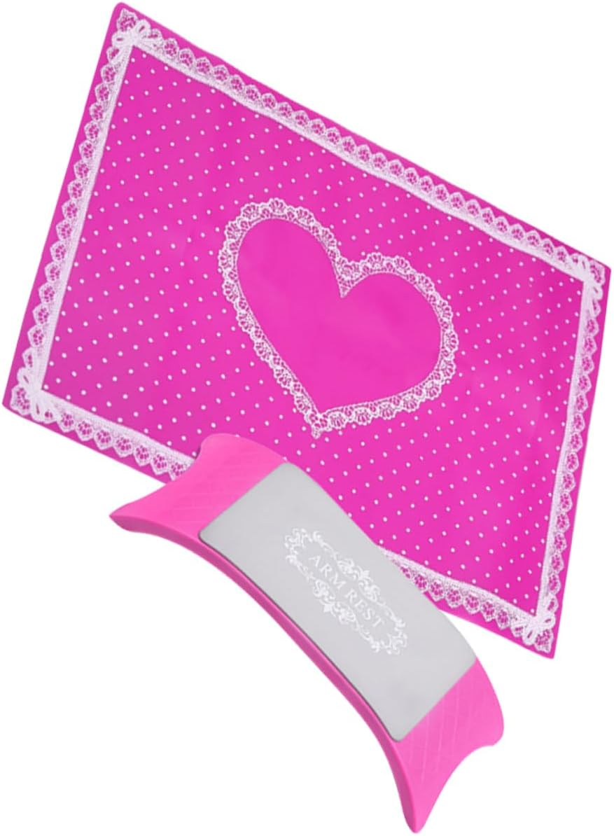 Healeved Foldable Hand Pillow Silicone Manicure Mat Washable Nail Beauty Tool Hand Pad Cushion Practice Nail Arm Rest - Purple image number 5