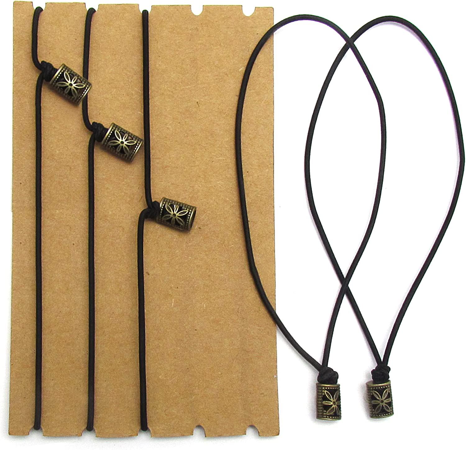 Traveller'S Notebook Elastic Bands - Leather Journal Refill Connection Band Straps Replacements - 5 Pack of Jump Bands with Toggles for Leather Journals and Standard TN Travellers Notebooks image number 6