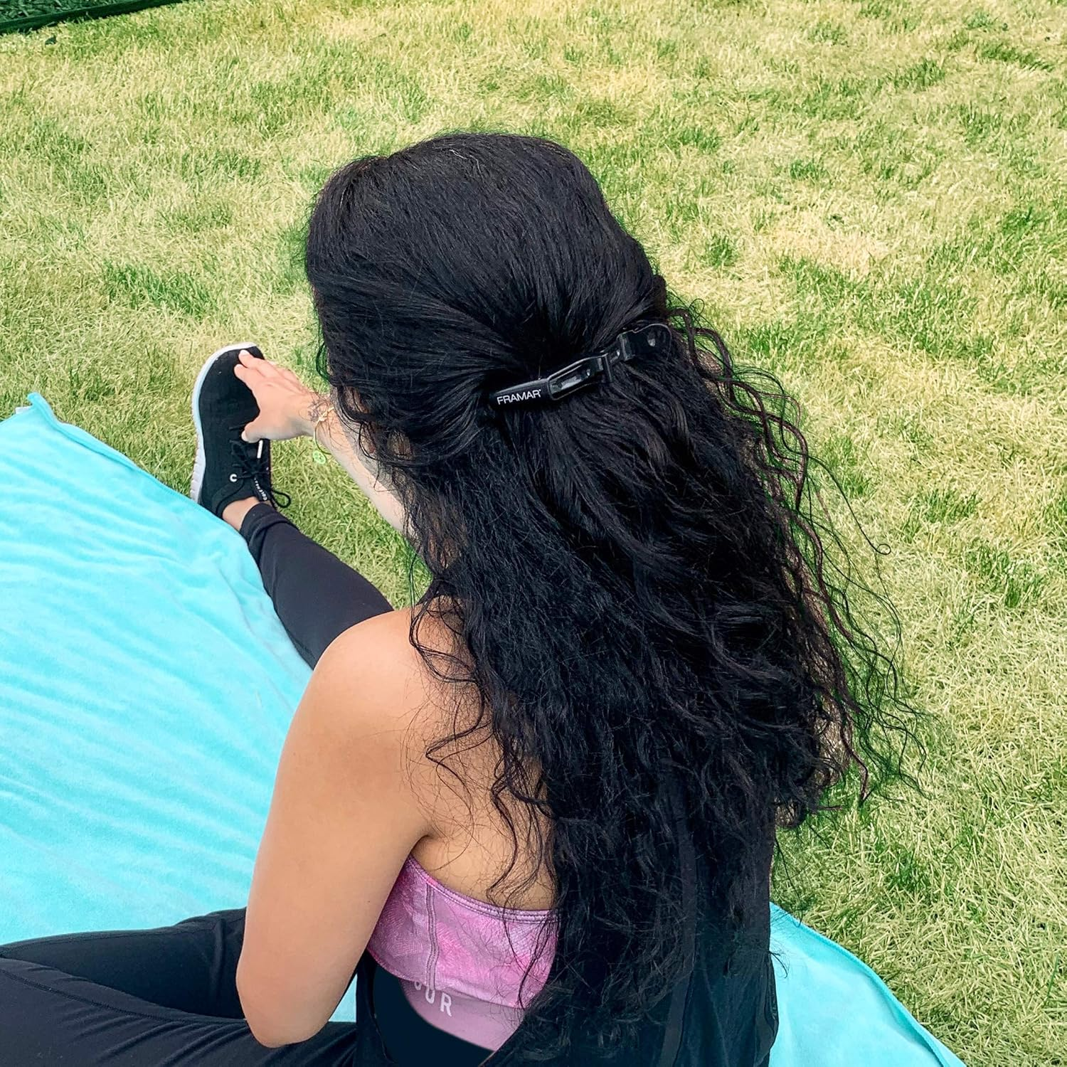 FRAMAR Black Alligator Hair Clips for Styling Women 10 Pcs, Pince a Cheveux, No Crease image number 5