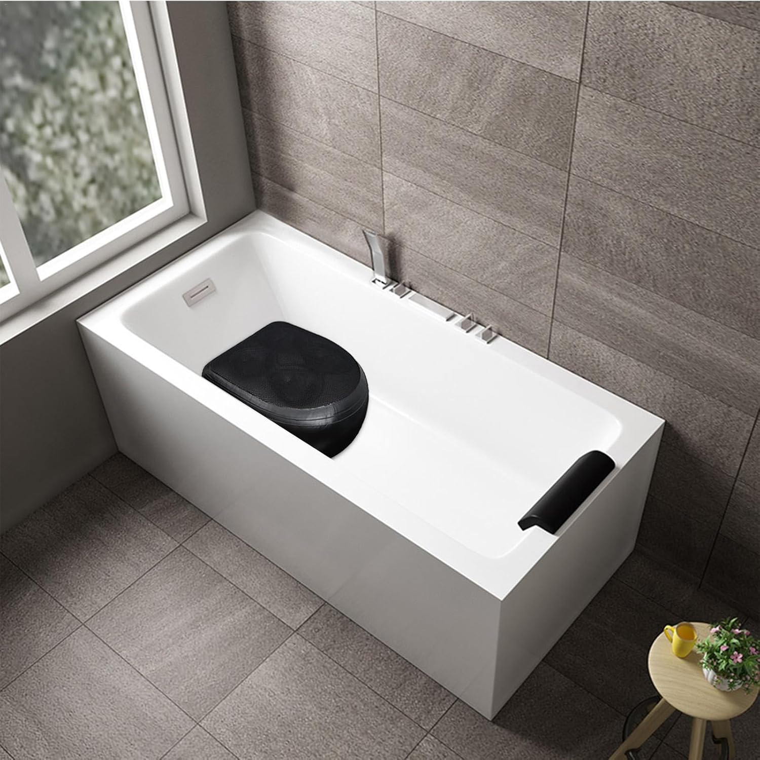 SPA Booster Seat Cushion,Inflatable Seat Cushion for Bathtub | Portable Weighted SPA Booster Seat Cushion for Bathroom and Hot Tub image number 1