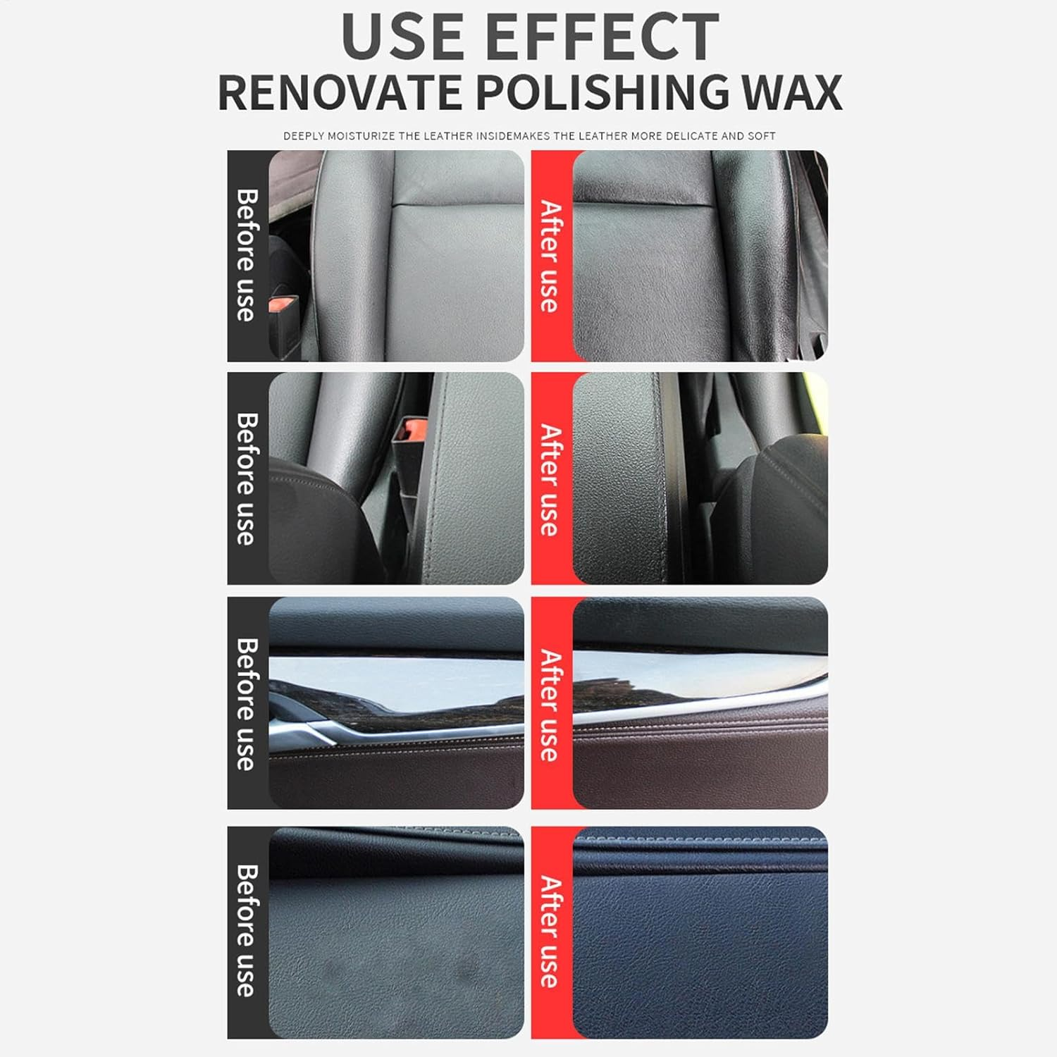 Fmtwphn Cleaning Paste for Leather Care,Portable Leather Shoe Cleaner | Automotive Interior Leather Cleaning Cream, Furniture Conditioner and Cleaner for Home image number 1