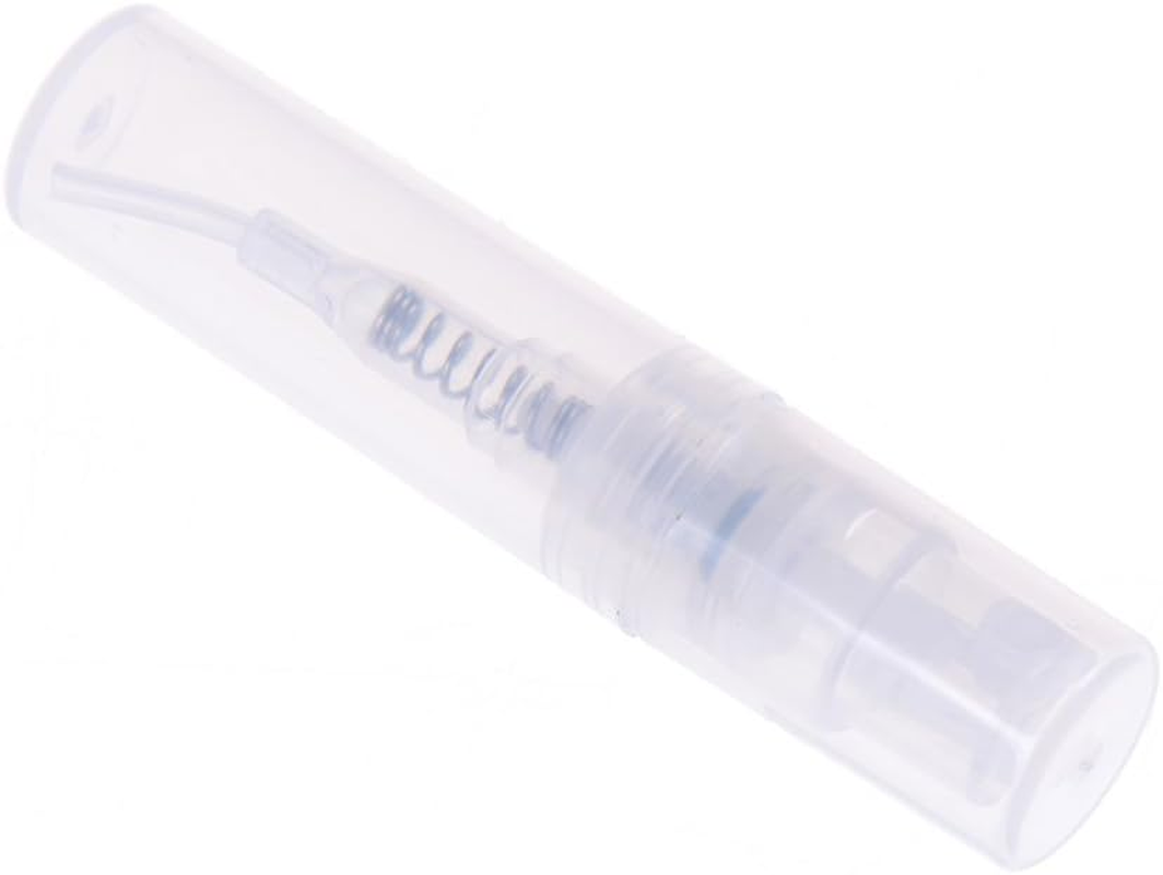 Haishell 150 Pcs Mini 2ML Atomizer Plastic Bottle Spray Refillable Perfume Empty Sample Bottle with 2 Pcs Mini Plastic Funnels and 2 Pcs Glass Droppers for Travel Party Portable Makeup Tool image number 6