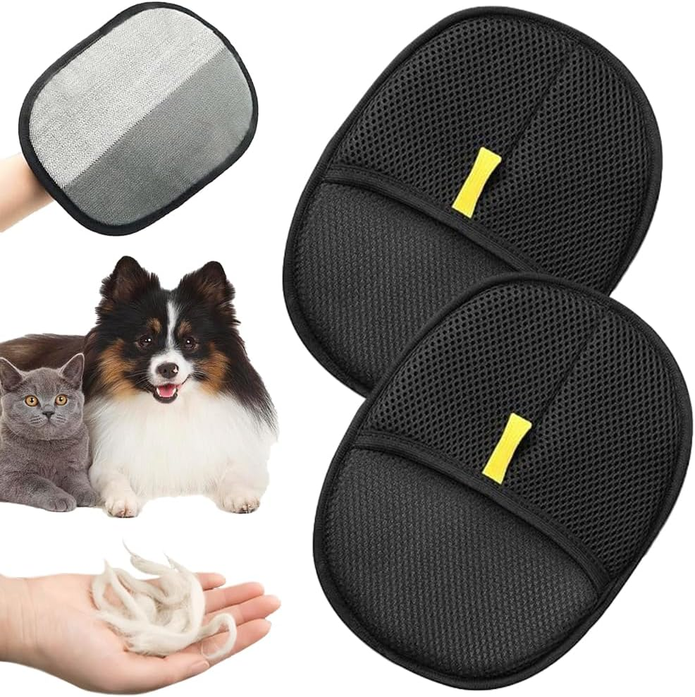 TRKETK Pet Grooming Gloves, Reusable and Versatile, Washable, Static Removal, Electrostatic Pet Hair Remover, Glove for Dog and Cat Washing, Deshedding image number 2