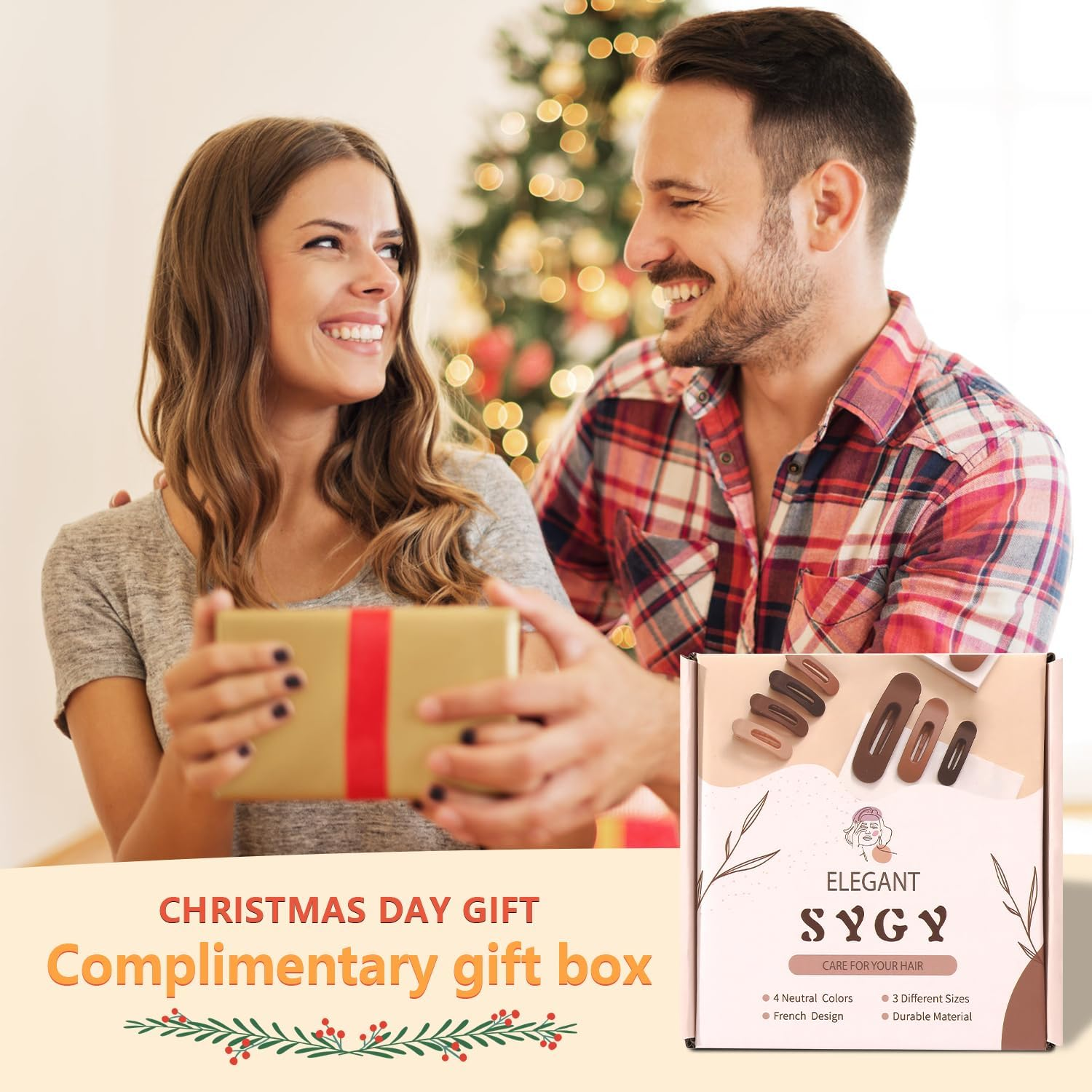 12PCS Flat Hair Clips, Flat Claw Clips for Thin Hair, Matte Lay down Claw Clips for Women, 3 Sizes Alligator Hair Clips, Slide Hair Clips, Christmas Hair Accessories, Brown image number 2