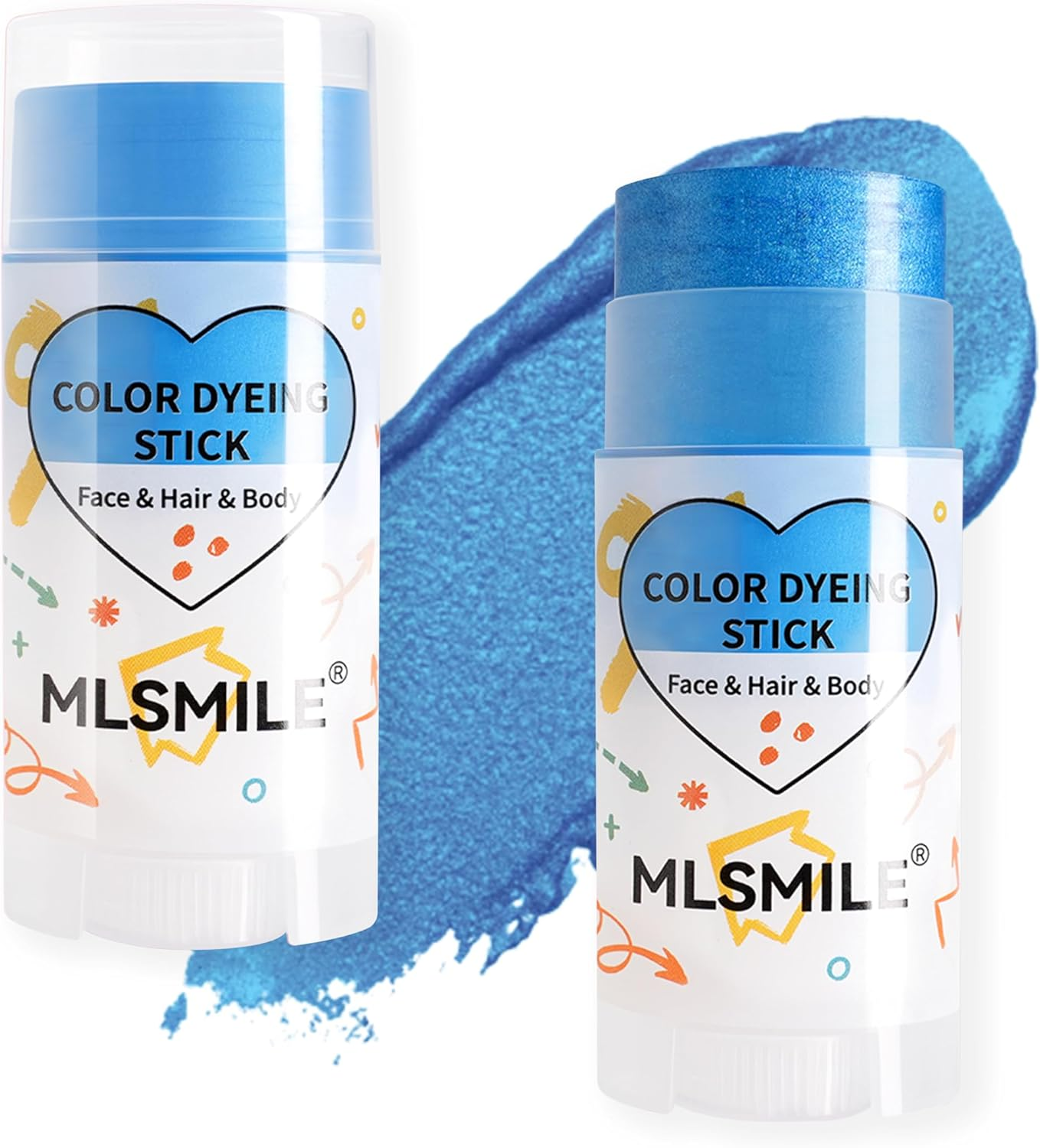 YBUETE Green Face Body Paint Stick, Cream Shimmer Face Body Painting Kit for Halloween Skeleton Skull Clown Cosplay Makeup, Full Coverage Foundation Painting for Prom Party SFX