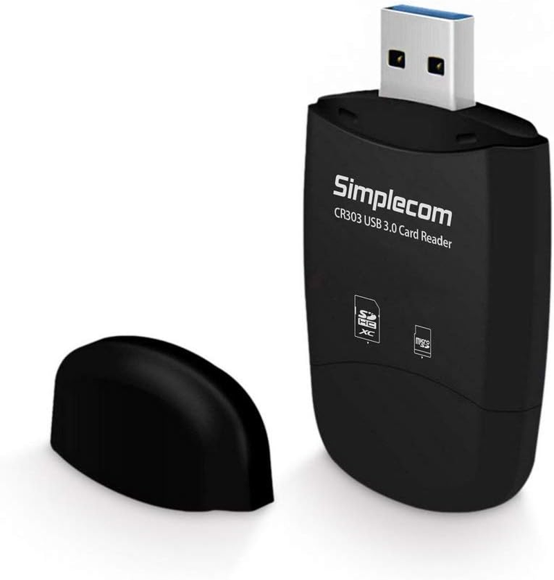 Simplecom CR303 2 Slot Superspeed USB 3.0 Card Reader with Dual Caps image number 4