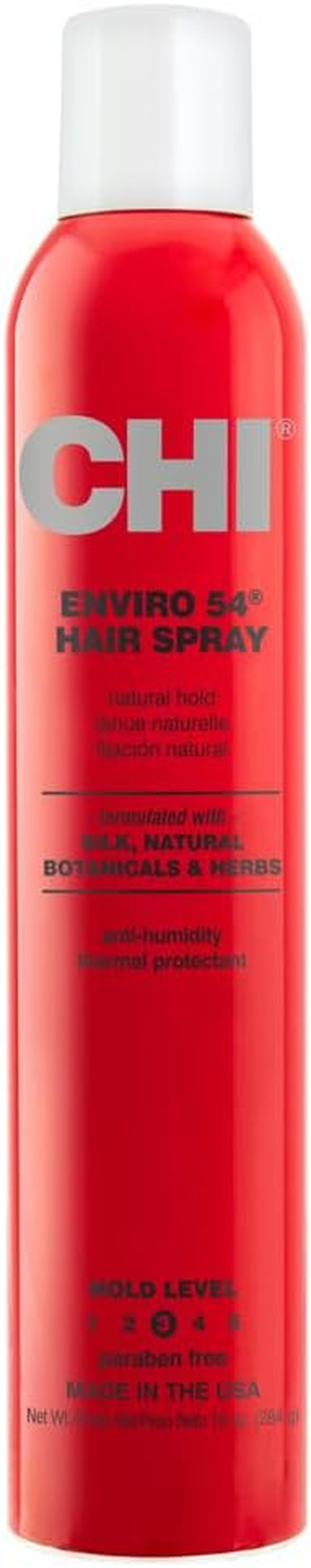 CHI Enviro 54 Hairspray, Natural Hold, Lightweight Spray to Finish & Secure a Variety of Hairstyles, Sulfate & Paraben-Free, 10 Oz image number 4
