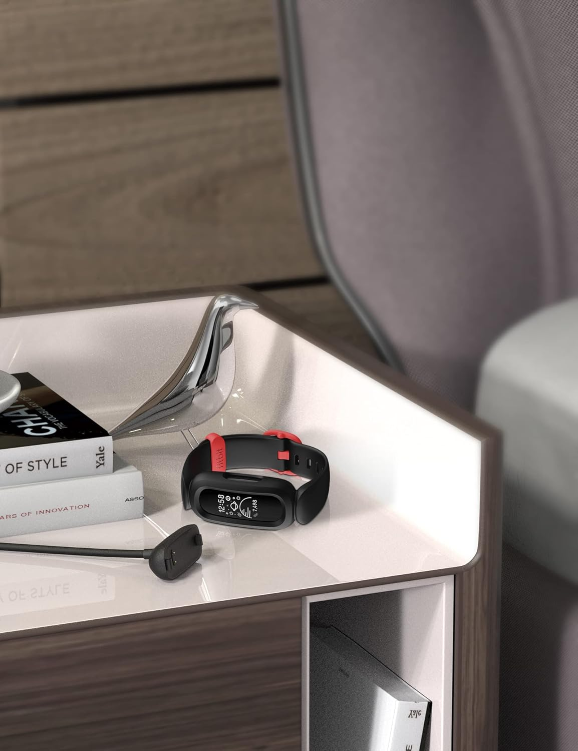 Sinoacc 3.3Ft Charger for Fitbit Inspire 2 Ace 3 Fast Charging Replacement Fitbit Charger for Inspire 2 Ace 3 USB Charging Cable Dock Stand image number 4